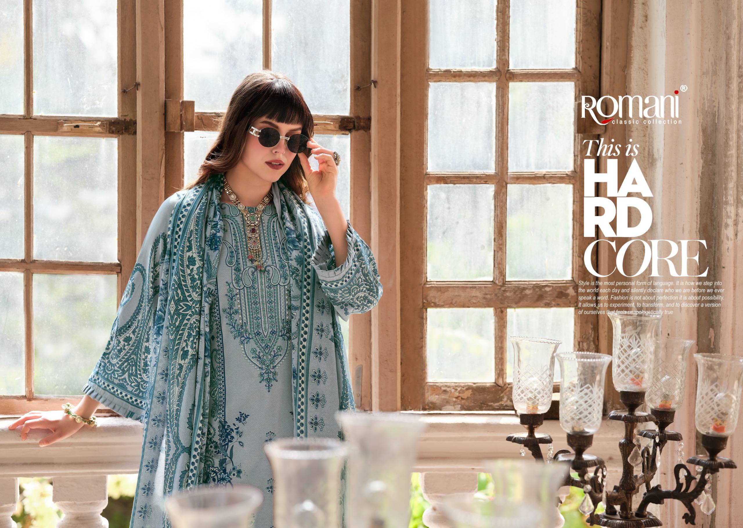 AARZU VOL-33 by ROMANI 1152-001 TO 1152-008 SERIES Pakistani Stylish Embroidered Soft Cotton COLLECTION At Wholesale Price